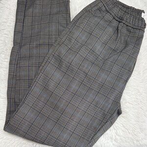 Zara Boys Plaid Gray Pants